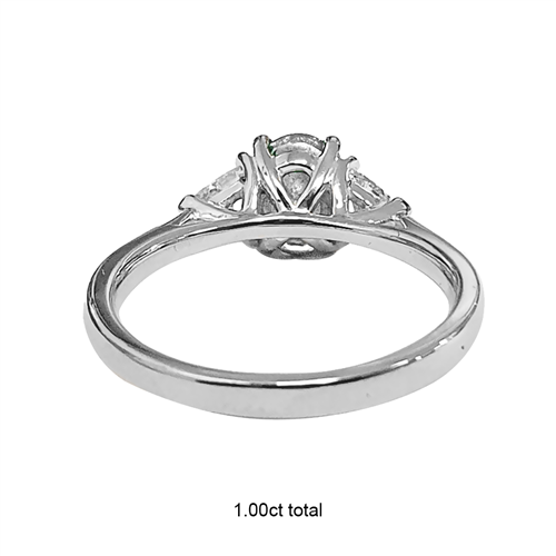 Oval & Trillian Diamond Trilogy Ring W