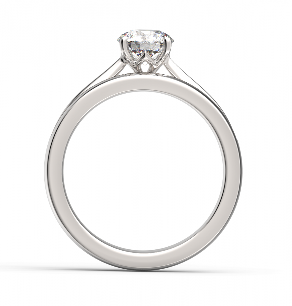 Round Diamond Solitaire Bridal Set P