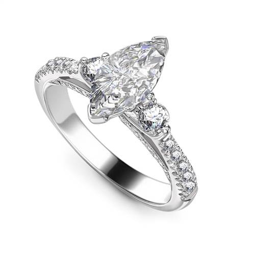 Unique Marquise Diamond Designer Ring P