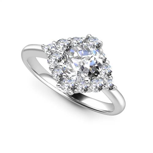 Round Diamond Designer Ring P