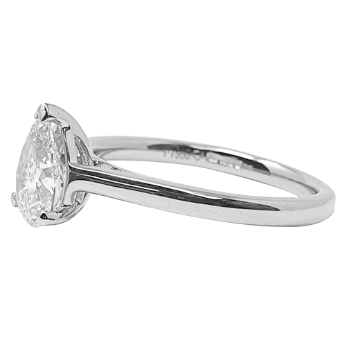 0.25ct Classic Pear Diamond Engagement Ring W