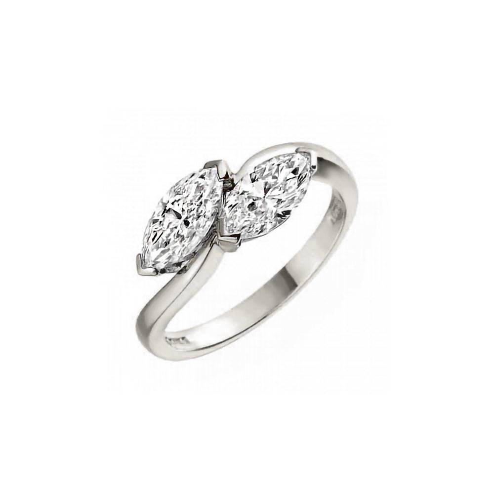 Marquise Two Stone Diamond Ring P