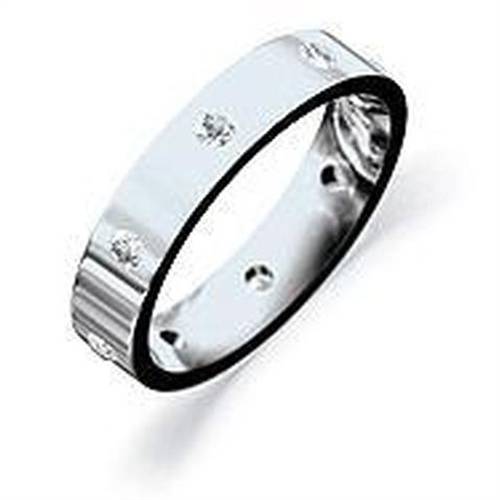 4mm Round Diamond Wedding Ring P