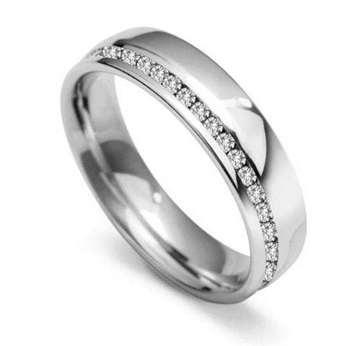 5mm Round Diamond Full Set Wedding Ring P