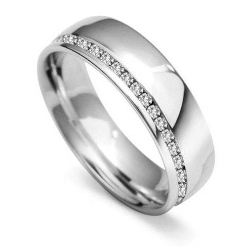 6mm Round Diamond Full Wedding Ring W