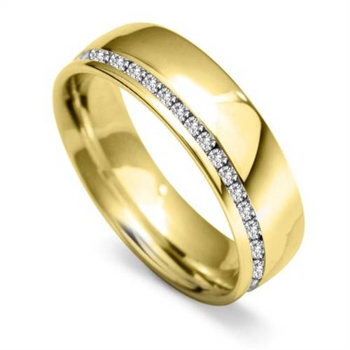 6mm Round Diamond Full Wedding Ring Y