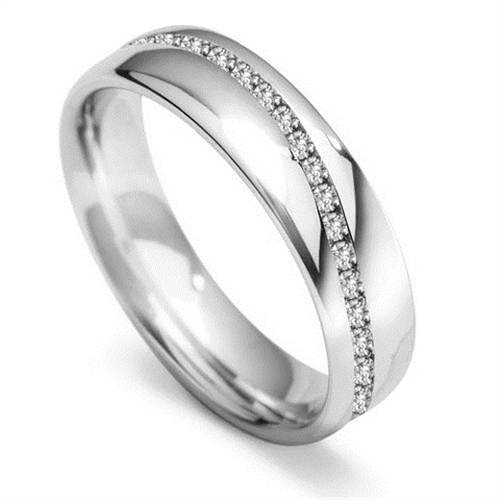 5mm Full Set Round Diamond Wedding Ring W