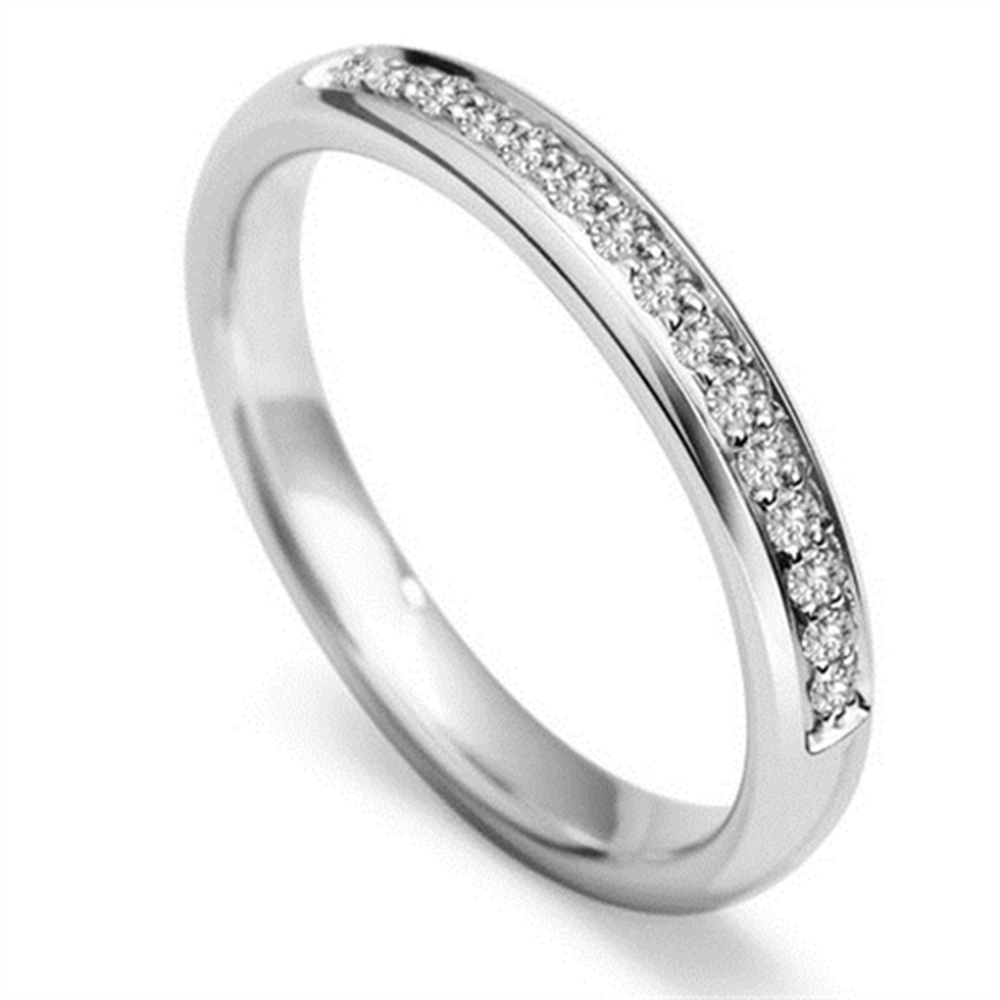 3mm Round Diamond 40% Wedding Ring W
