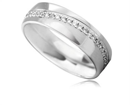 6mm Full Set Round Diamond Wedding Ring W