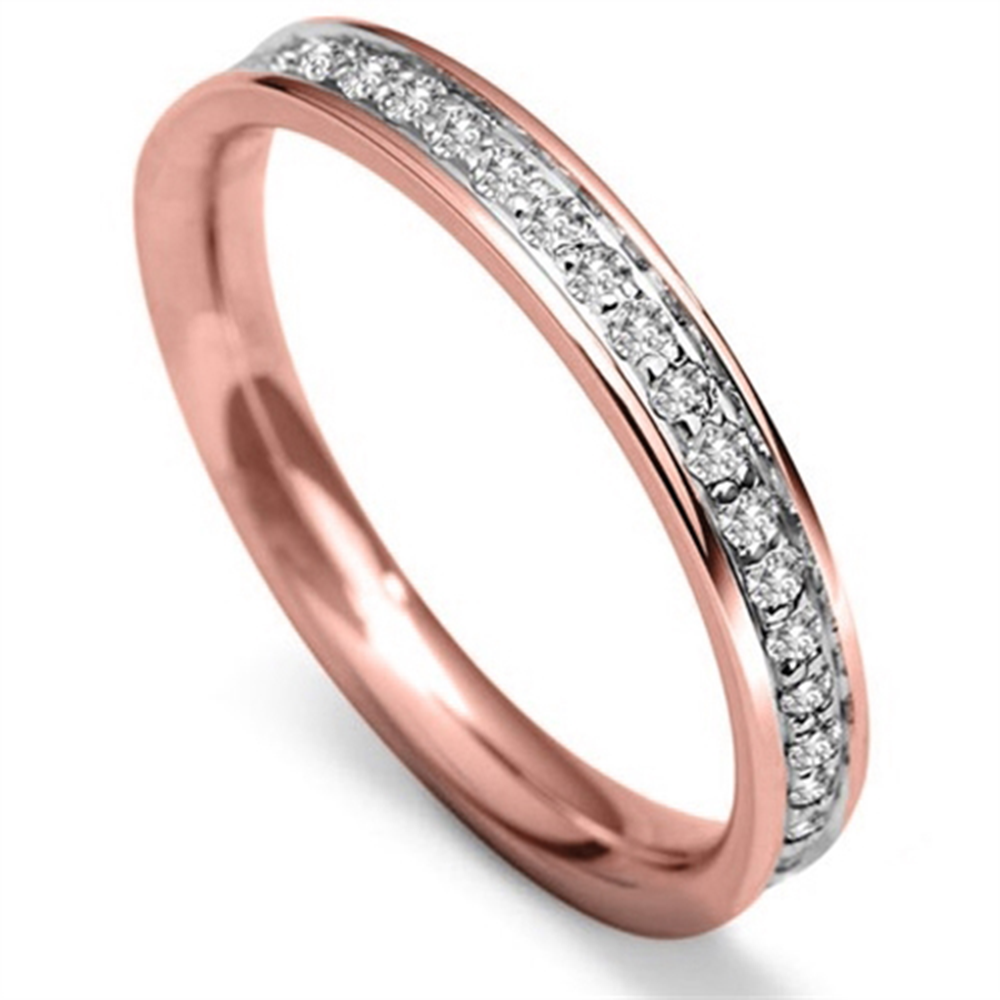 3mm Round Diamond 40% Wedding Ring R
