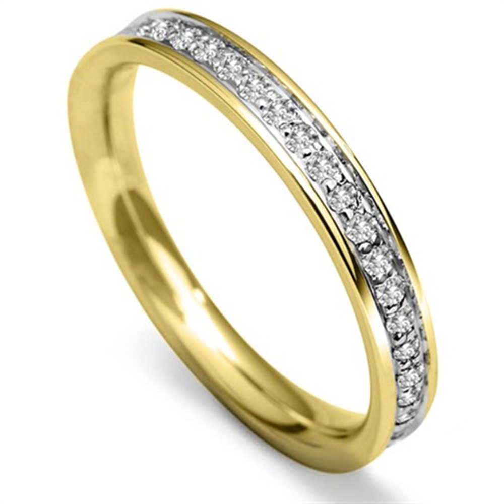 3mm Round Diamond 40% Wedding Ring Y