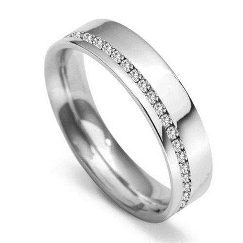 5mm Round Diamond 40% Wedding Ring P
