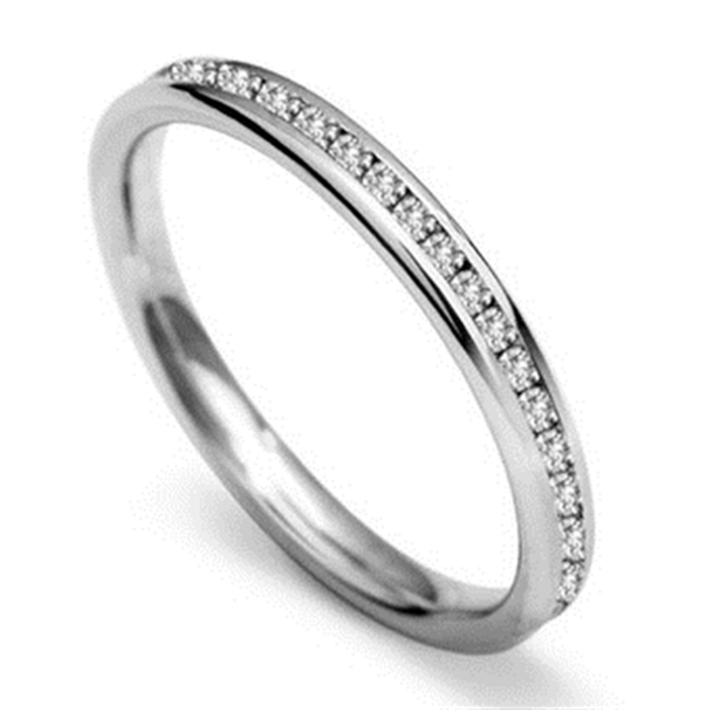 2.5mm Round Diamond 40% Wedding Ring W