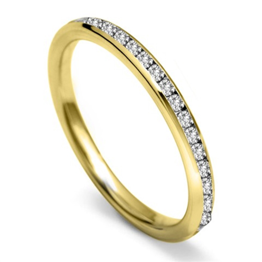 2mm Round Diamond 40% Wedding Ring Y