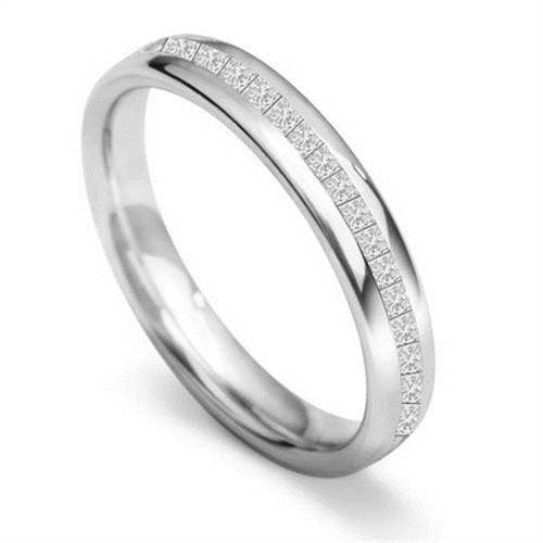 3.5mm Round Diamond 40% Wedding Ring P