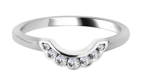 0.15ct VS/FG Round Diamond Shaped Wedding Ring W