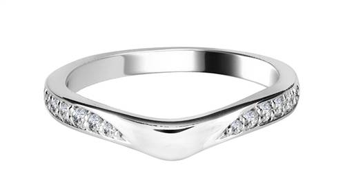0.20ct VS/FG Round Diamond Shaped Wedding Ring P