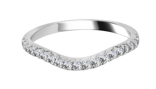 2mm VS/FG Round Diamond Shaped Wedding Ring P