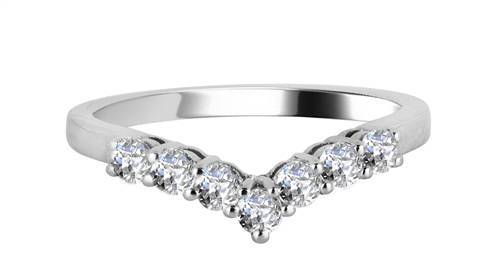 0.40ct VS/FG Round Diamond Shaped Wedding Ring P