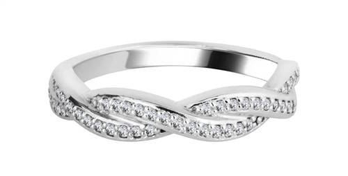 0.25ct VS/FG Round Diamond Shaped Wedding Ring P