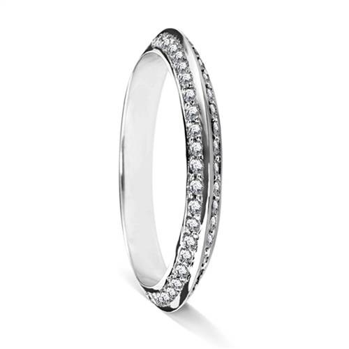 3mm Shaped Diamond Wedding Ring W