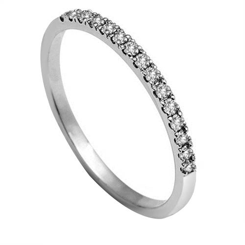40% Round Diamond Vintage Wedding Ring W