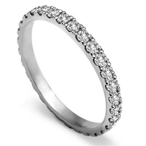 60% Round Diamond Vintage Wedding Ring P