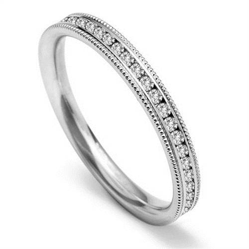 60% Round Diamond Vintage Wedding Ring P