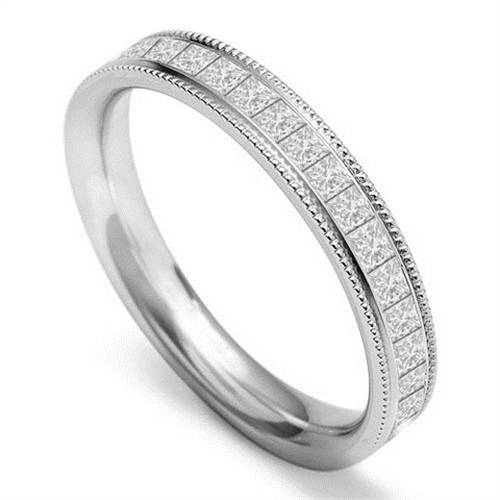 60% Princess Diamond Vintage Wedding Ring P