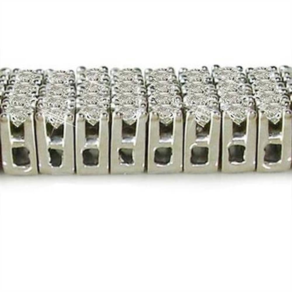 Traditional Round Diamond Four Row Tennis Bracelet W