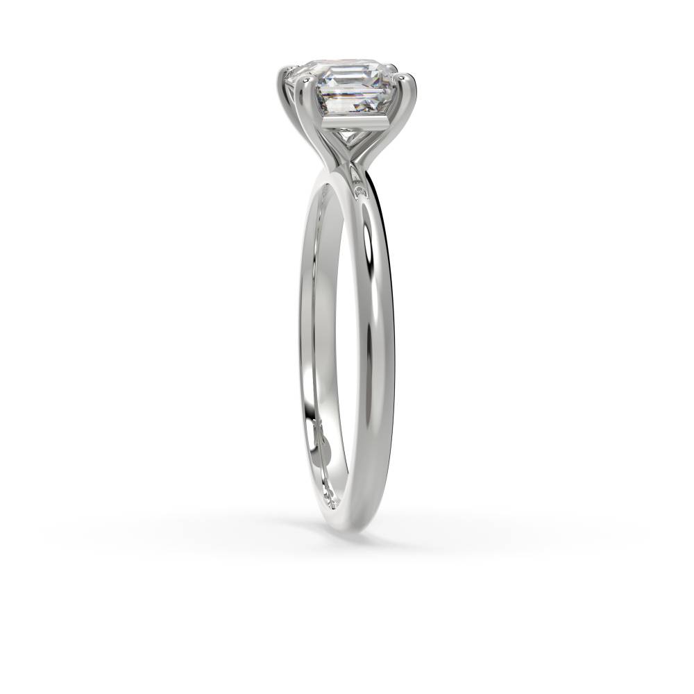 Asscher Diamond Engagement Ring W