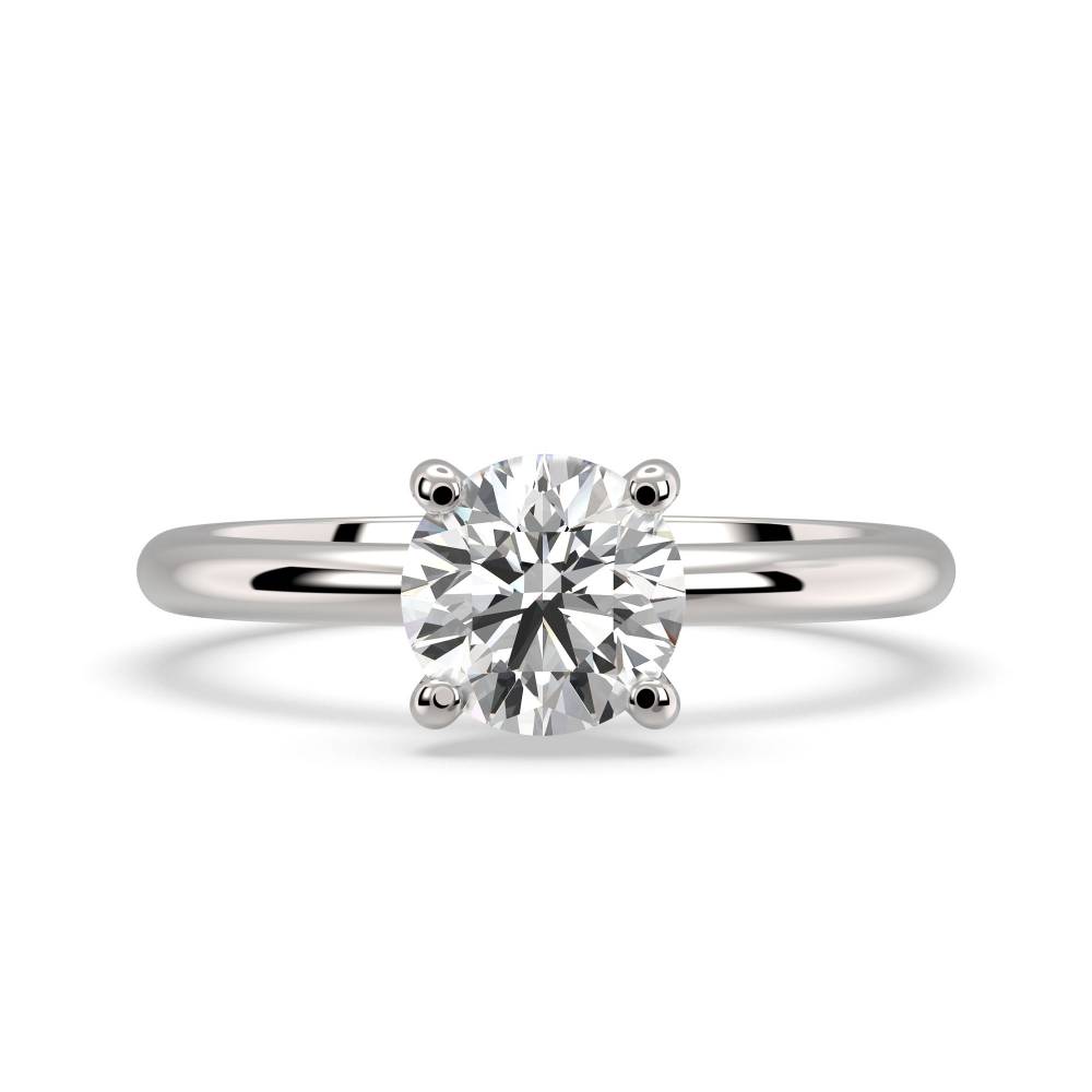 Round Solitaire Engagement Ring P