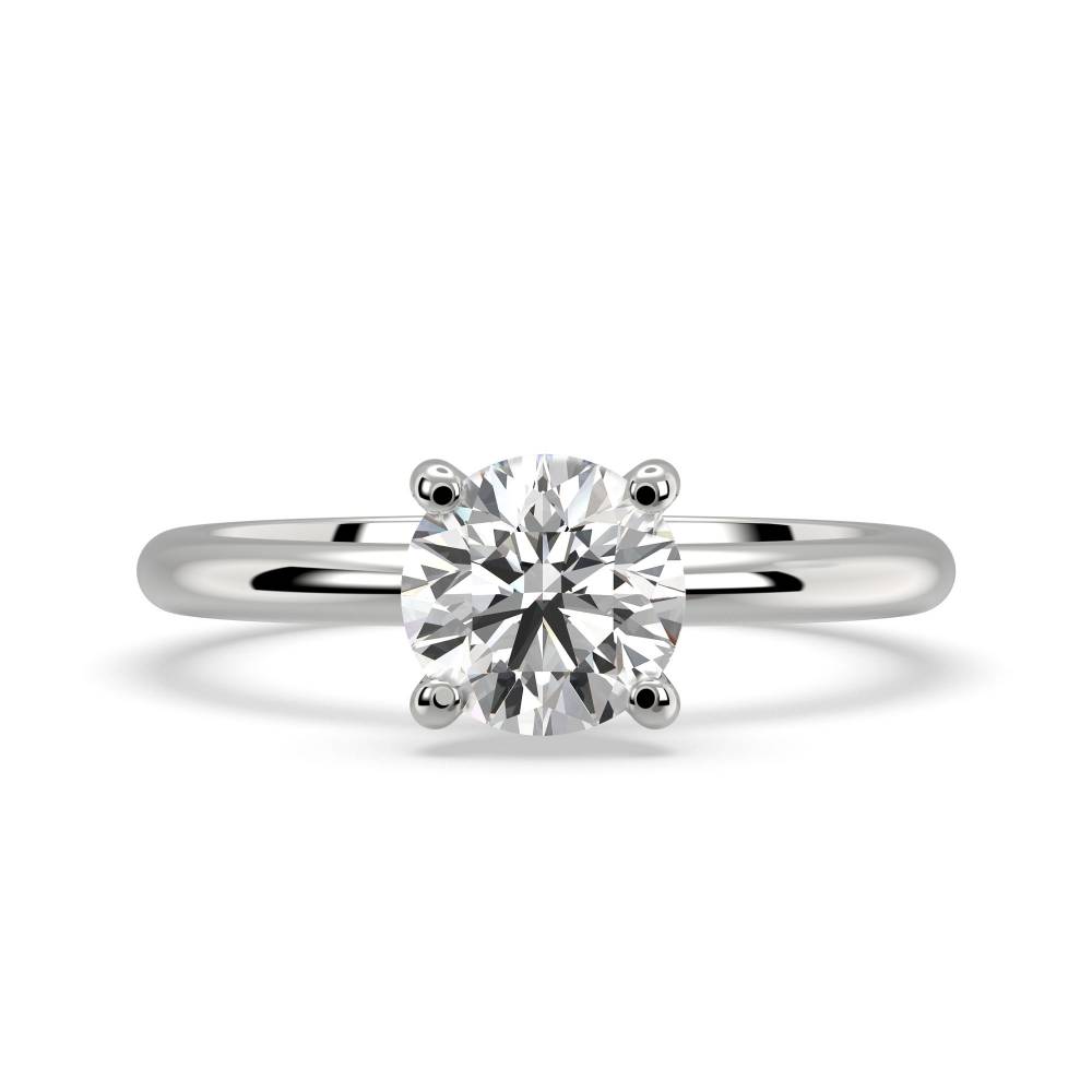 Round Solitaire Engagement Ring W