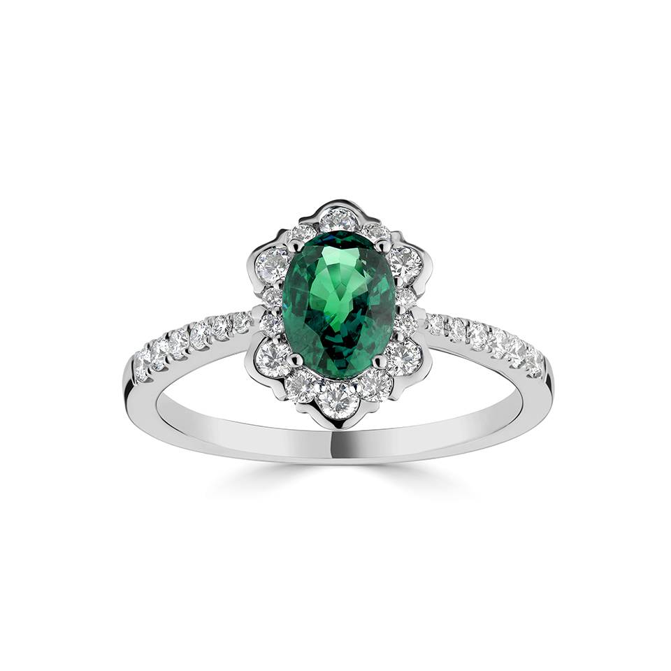 1.50ct Emerald Pear Ring W