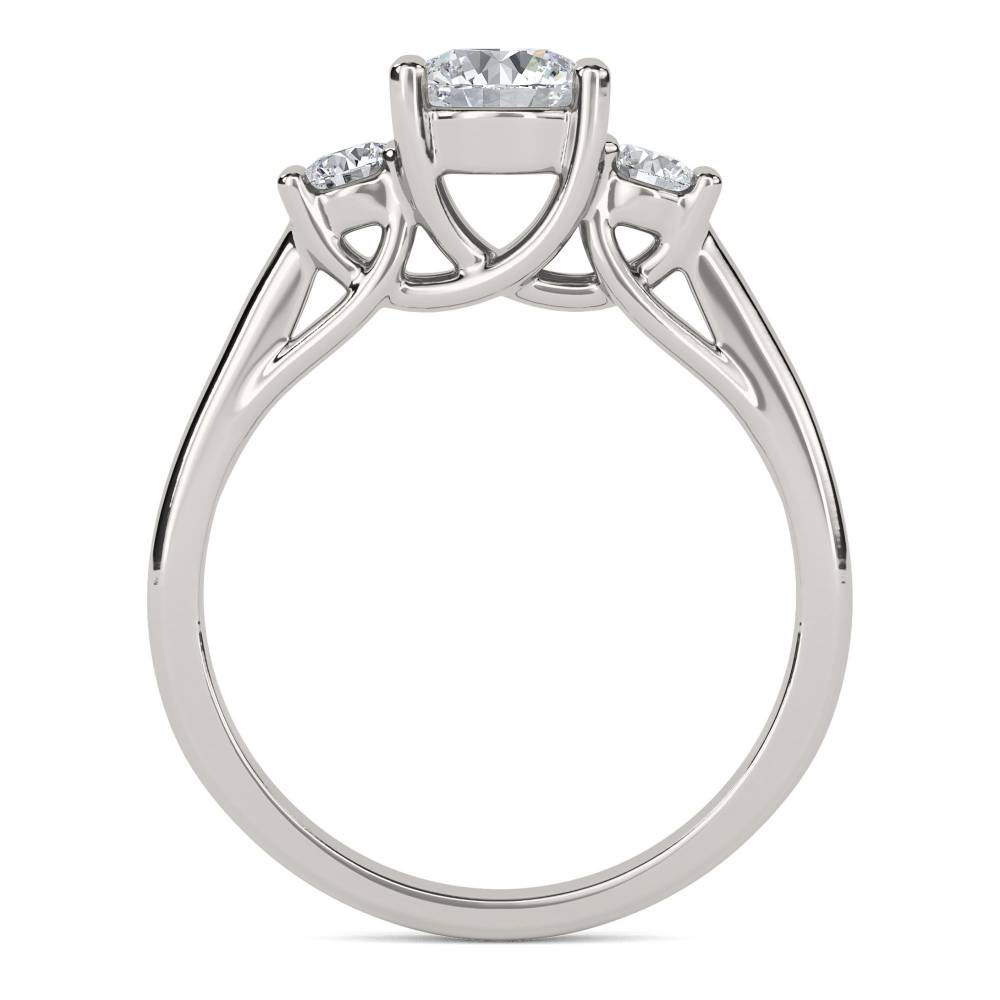 DHAN500RD Unique Round Diamond Trilogy Ring P