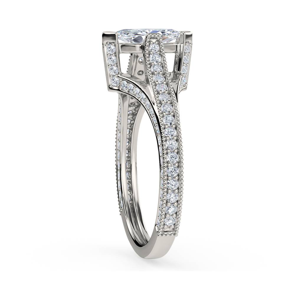 Marquise Diamond Designer Vintage Ring P