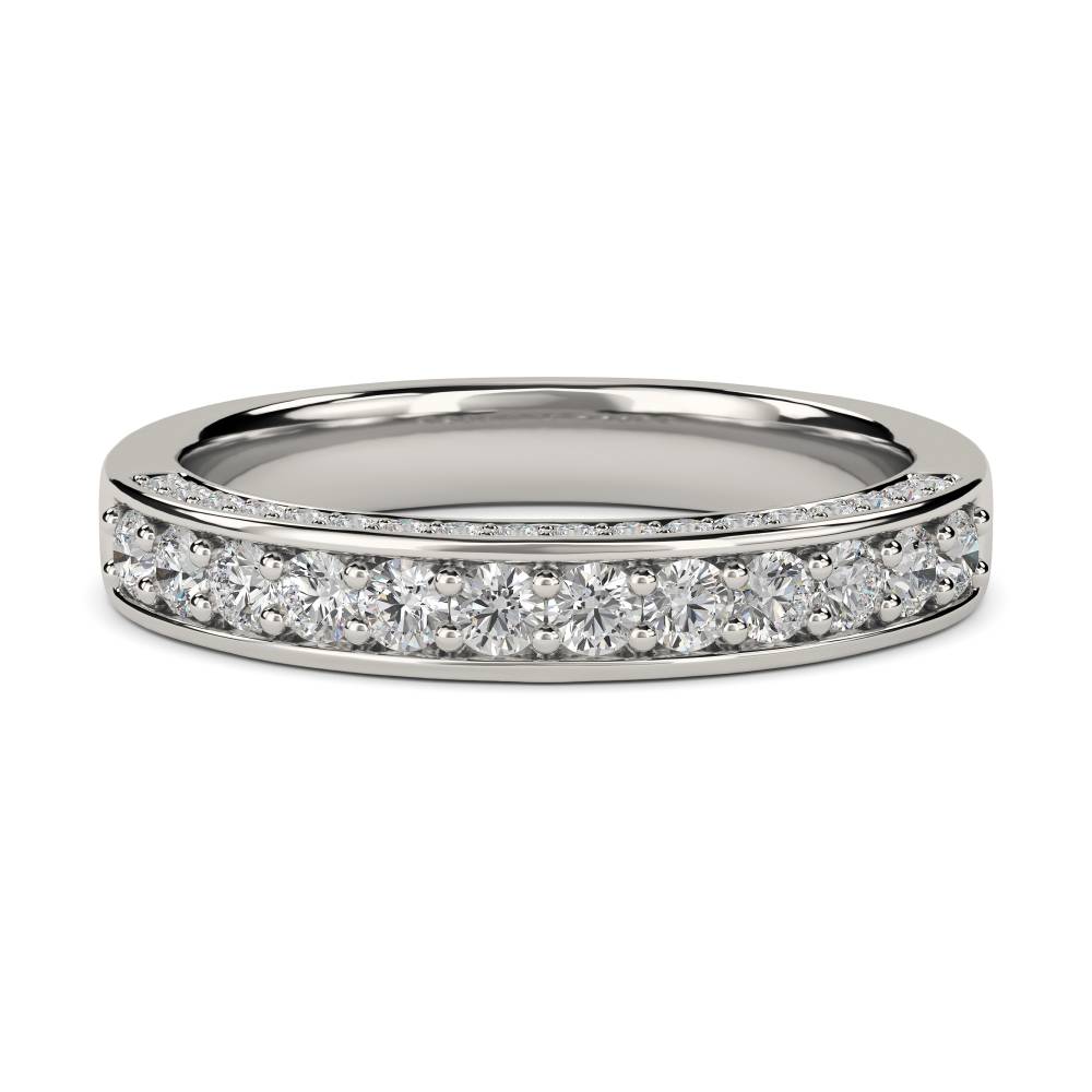 Unique Round Diamond Eternity/Wedding Ring P