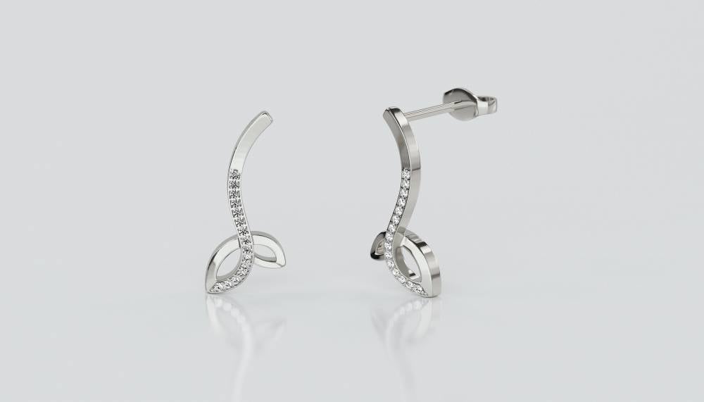 Laurel Diamond Designer Earrings P