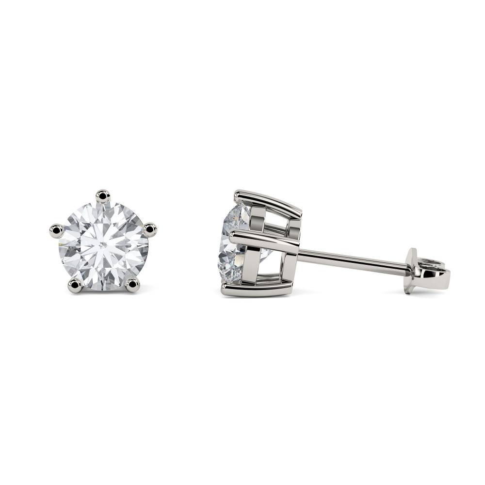 Comtemporary Round Diamond Designer Earrings P