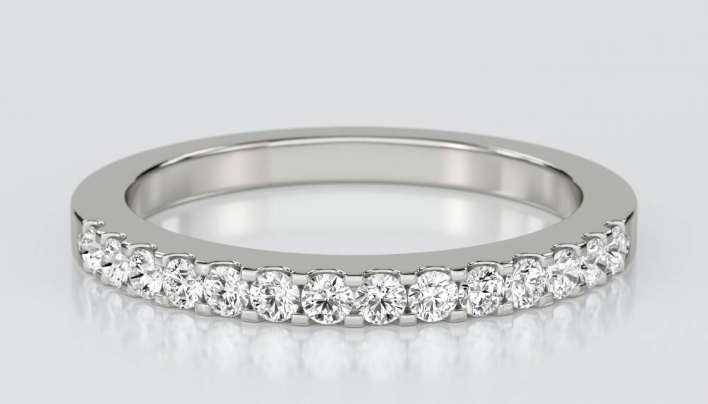 2mm Elegant Round Diamond Eternity Ring P