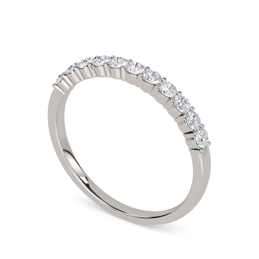 2.5mm Elegant Round Diamond Eternity Ring P