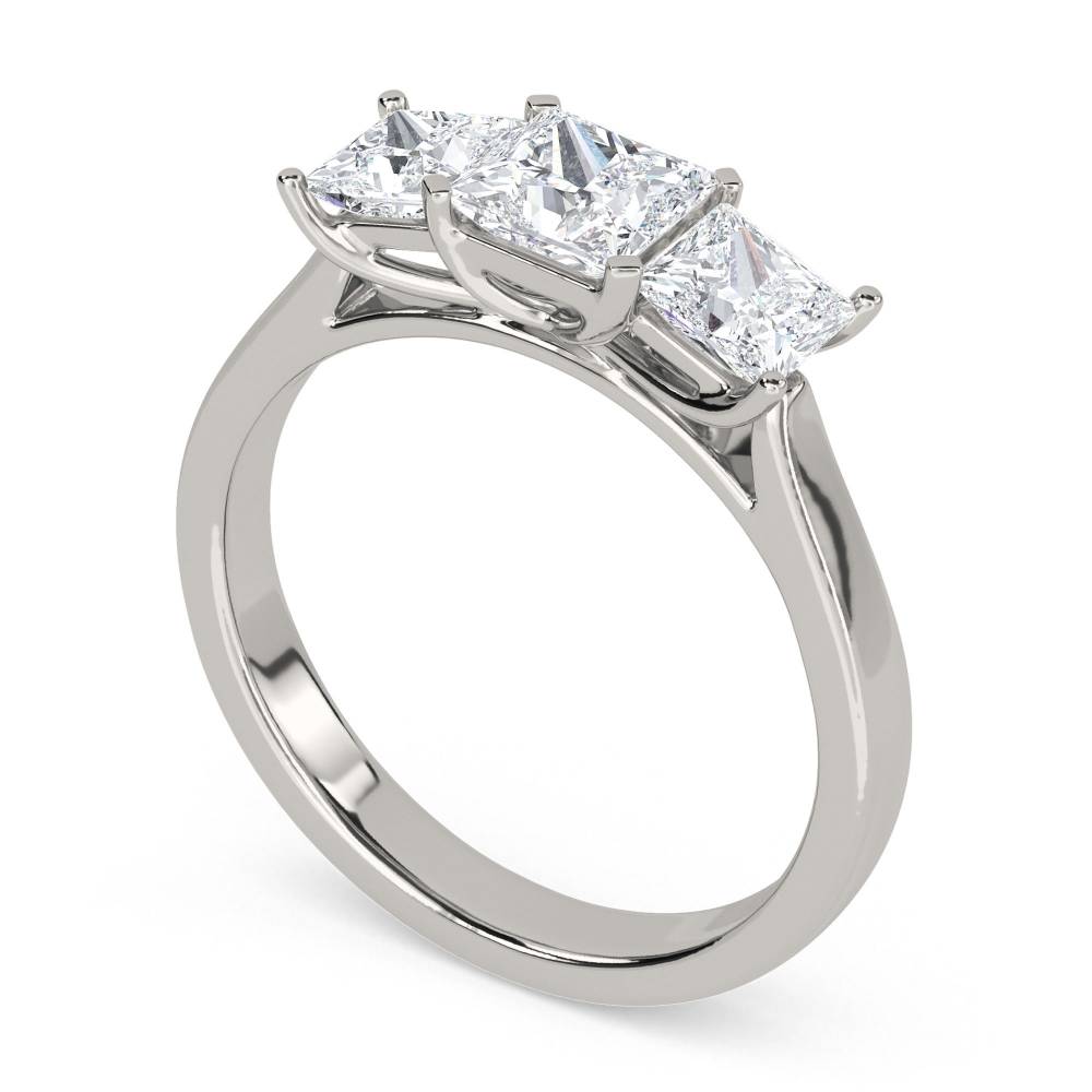 Traditional Princess Diamond Trilogy Ring P