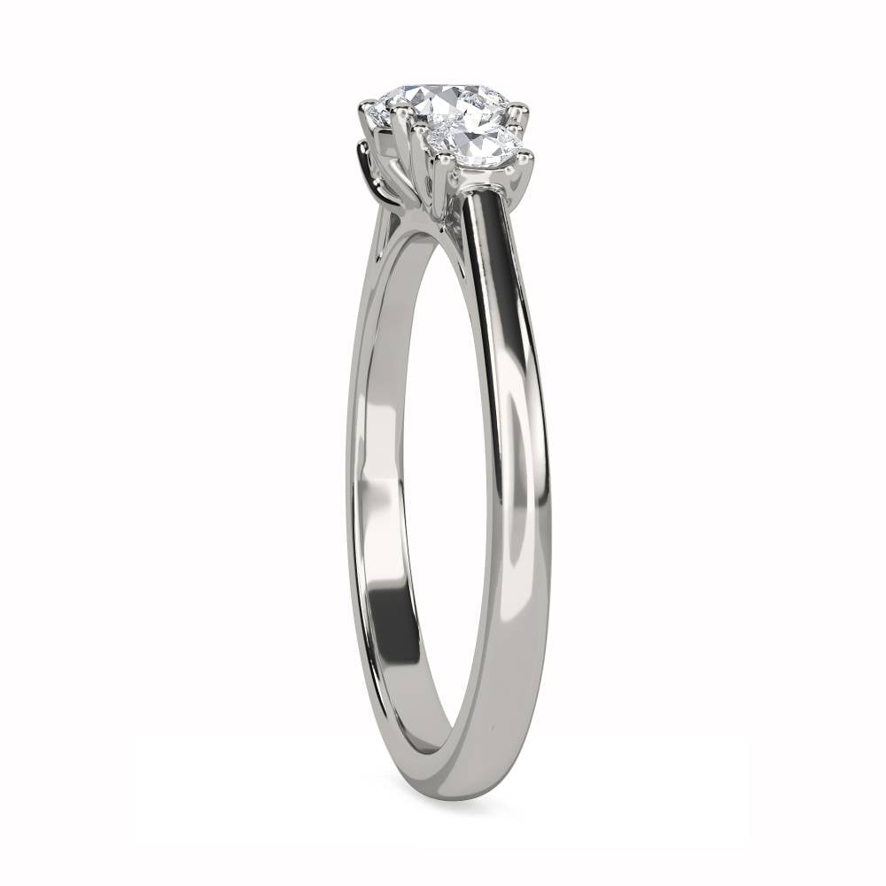 DHMT03379 Lavish Round Diamond Trilogy Ring P