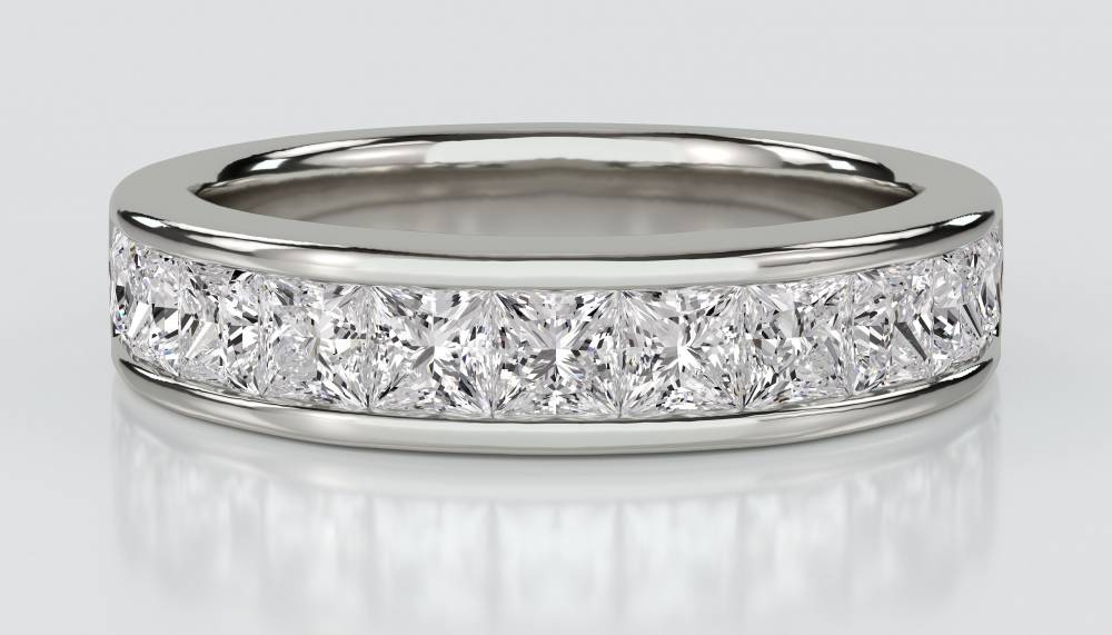 Princess Diamond Half Eternity Ring P