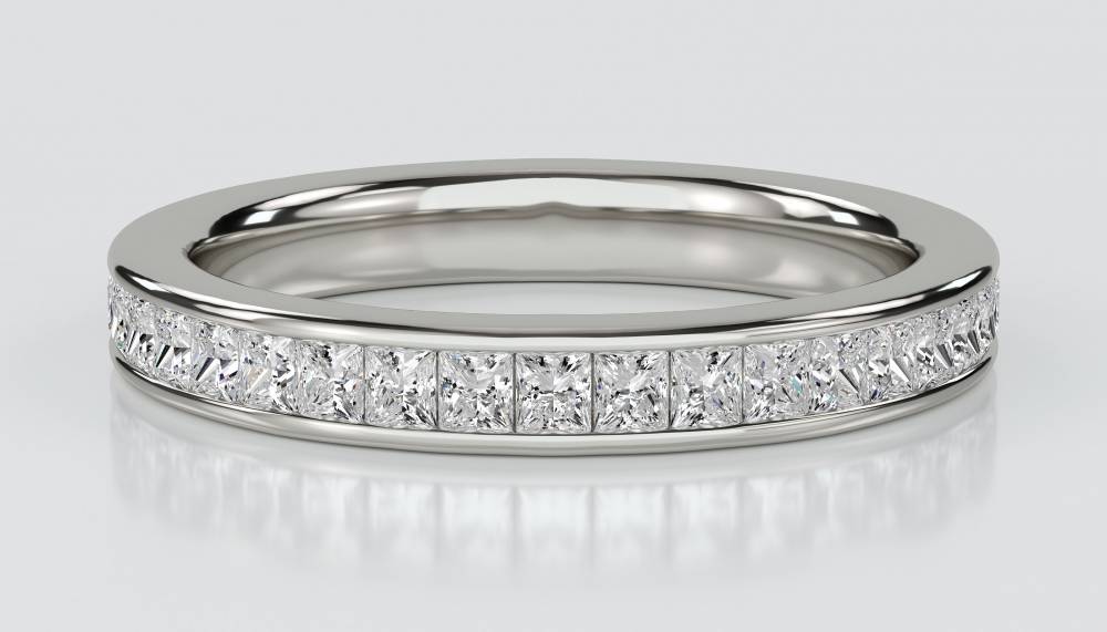 Elegant Princess Diamond Full Eternity Ring P