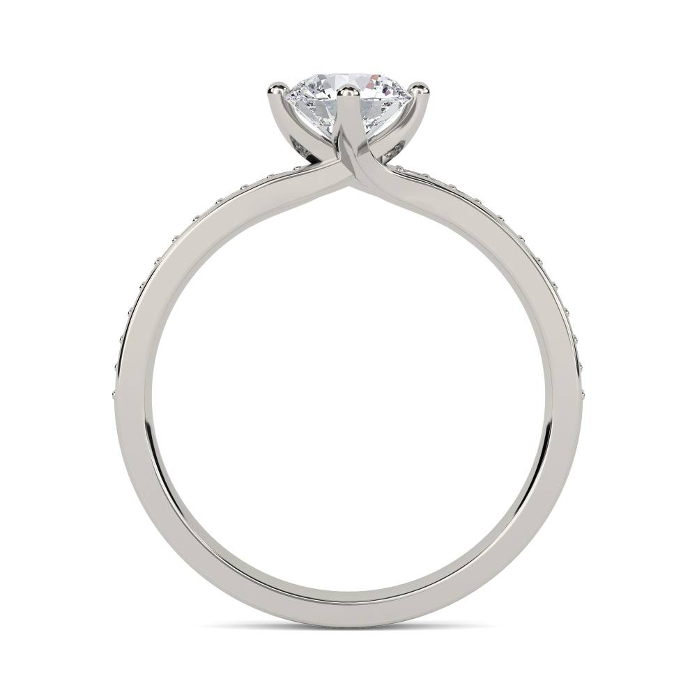 Shoulder Set Diamond Engagement Ring
 P