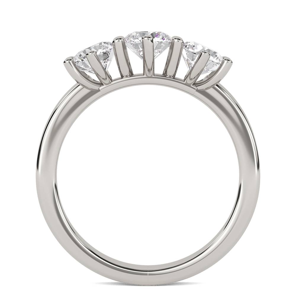 Elegant Round Diamond Trilogy Ring P
