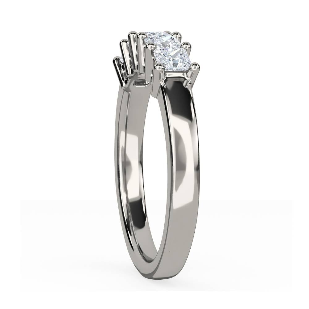 DHRZ0042 5 Stone Princess Diamond Half Eternity Ring P