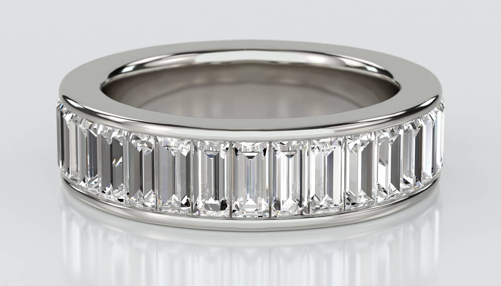 Elegant Baguette Diamond Full Eternity Ring P