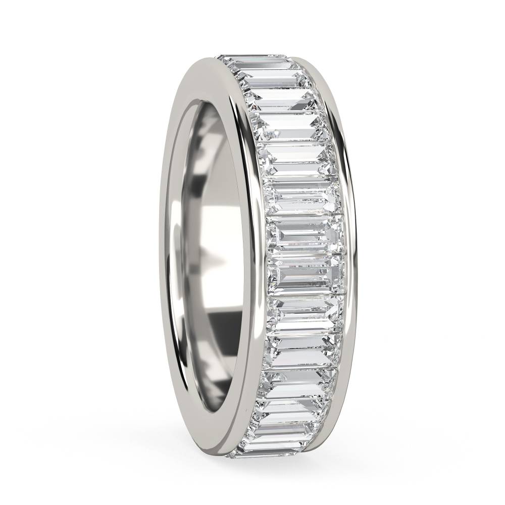 Elegant Baguette Diamond Full Eternity Ring P